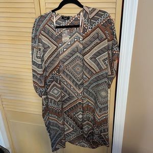 Printed kimono